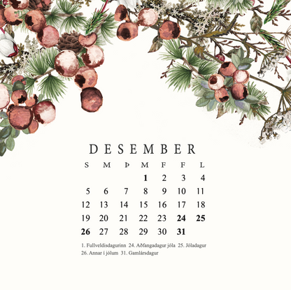 Áfylling á dagatalið 2027 **FORPÖNTUN - afhendist í nóvember**